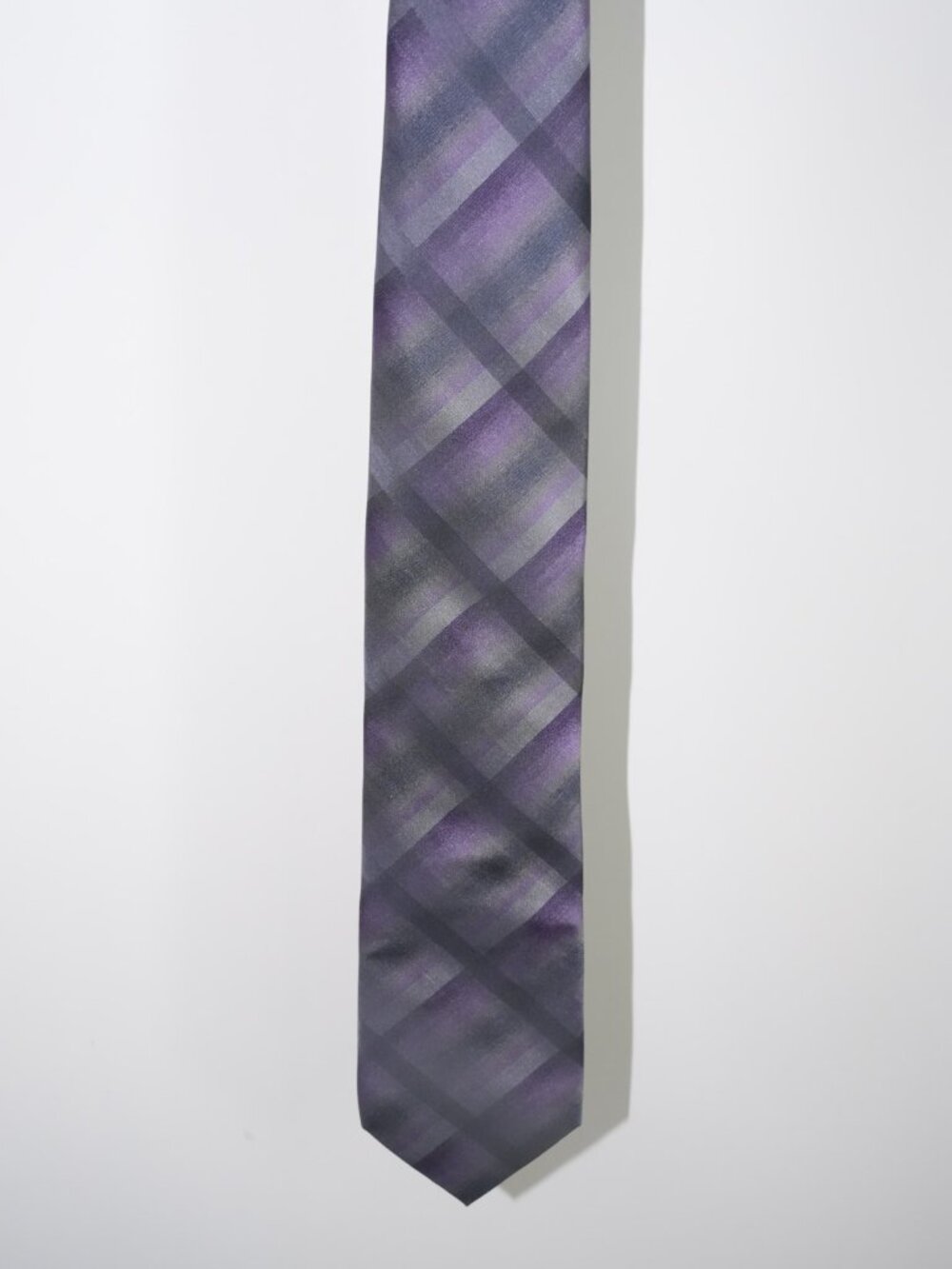 Kenneth Cole Reaction Purple Plaid Tie